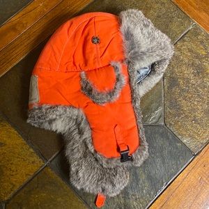Mad Bomber Rabbit Fur Lined Hat 